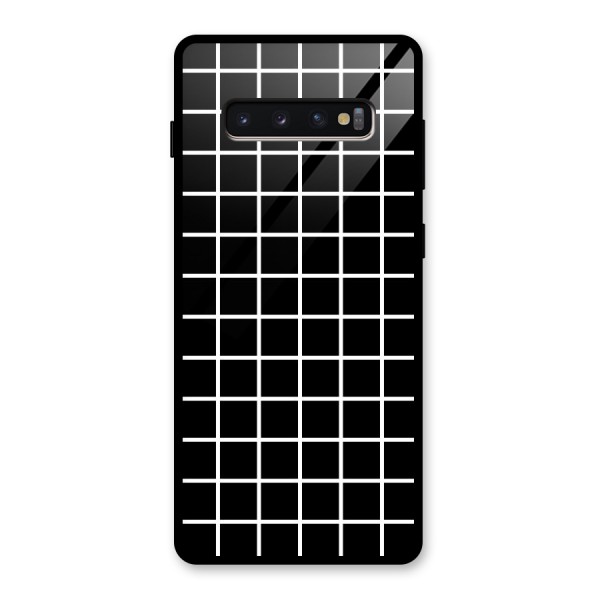 Square Puzzle Glass Back Case for Galaxy S10 Plus