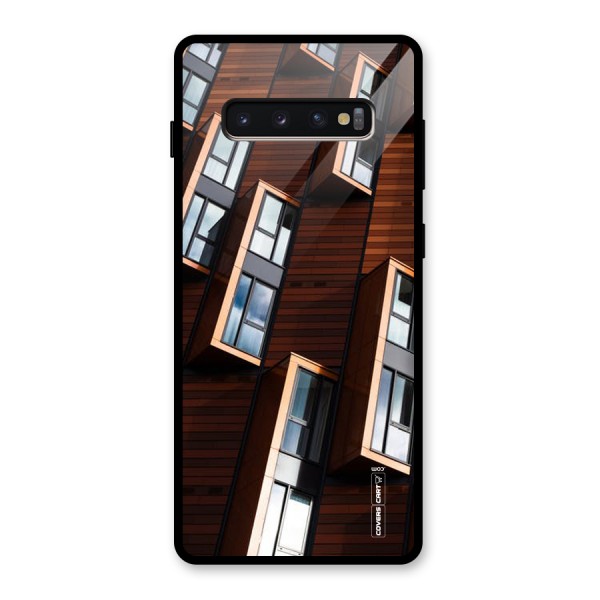 Window Abstract Glass Back Case for Galaxy S10 Plus