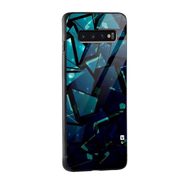 Abstract Glass Design Glass Back Case for Galaxy S10 Plus