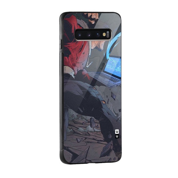 Angry Programmer Glass Back Case for Galaxy S10 Plus