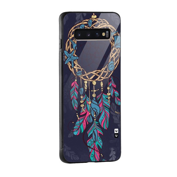 Animated Dream Catcher Glass Back Case for Galaxy S10 Plus