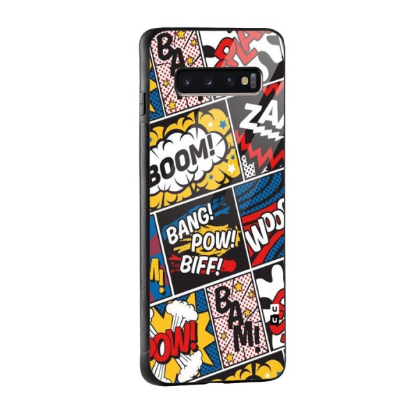 Bam Pattern Glass Back Case for Galaxy S10 Plus