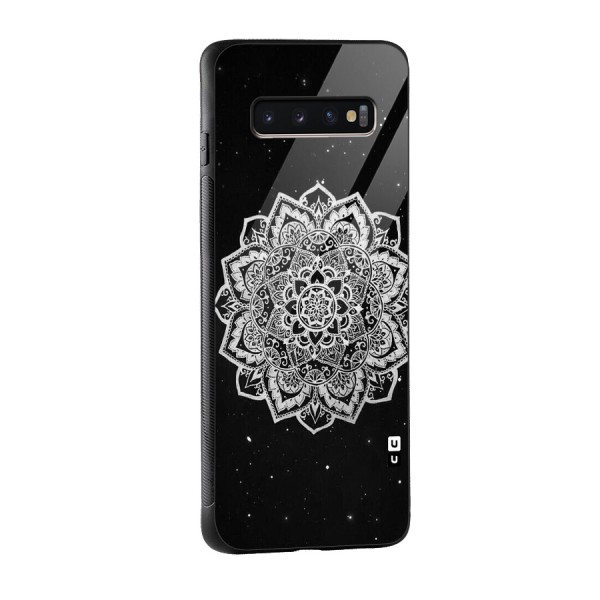 Beautiful Mandala Design Glass Back Case for Galaxy S10 Plus