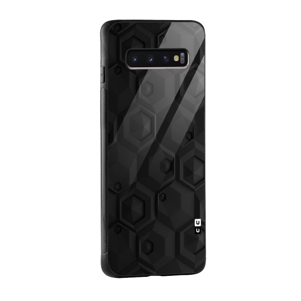Classic Hexa Glass Back Case for Galaxy S10 Plus
