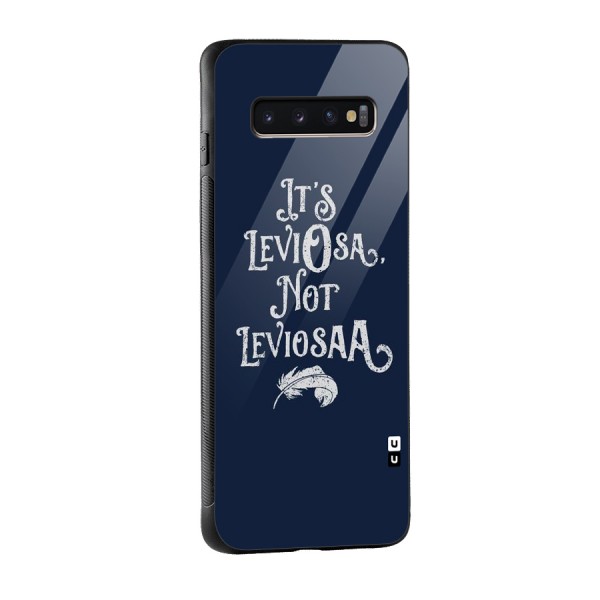 Correction Feather Glass Back Case for Galaxy S10 Plus