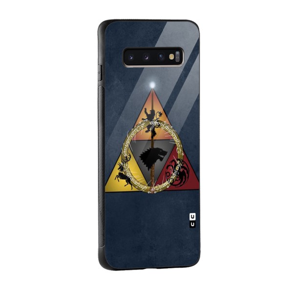 Fight For Crown Glass Back Case for Galaxy S10 Plus