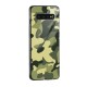 Green Military Pattern Glass Back Case for Galaxy S10 Plus