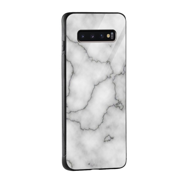 Grey Marble Glass Back Case for Galaxy S10 Plus