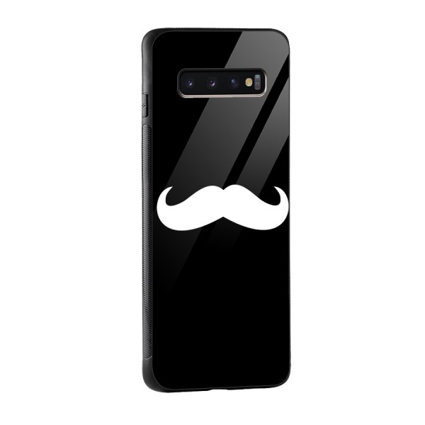 Moustache Love Glass Back Case for Galaxy S10 Plus
