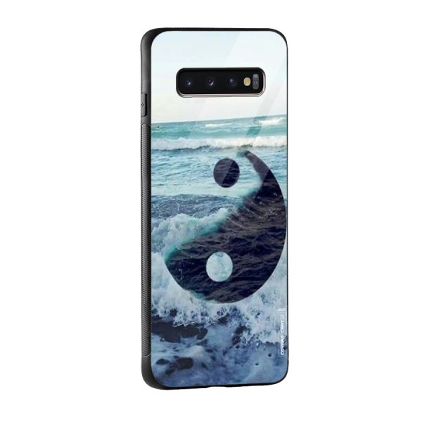 Oceanic Peace Design Glass Back Case for Galaxy S10 Plus