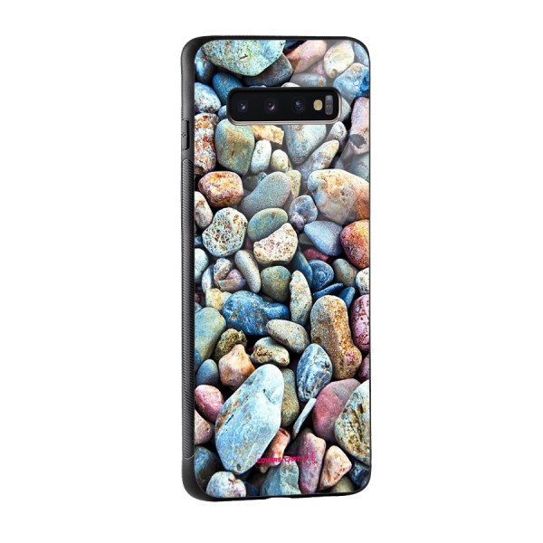 Pebbles Glass Back Case for Galaxy S10 Plus