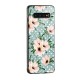 Polka Art Floral Glass Back Case for Galaxy S10 Plus