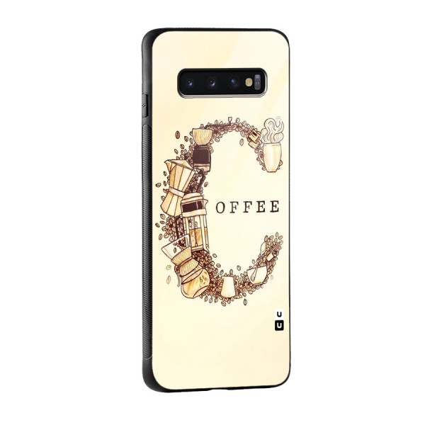 Vintage Coffee Glass Back Case for Galaxy S10 Plus