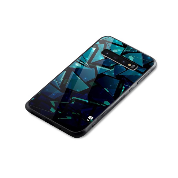 Abstract Glass Design Glass Back Case for Galaxy S10 Plus