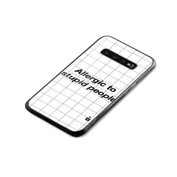 Allergic Glass Back Case for Galaxy S10 Plus