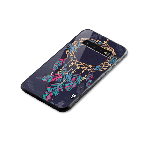 Animated Dream Catcher Glass Back Case for Galaxy S10 Plus