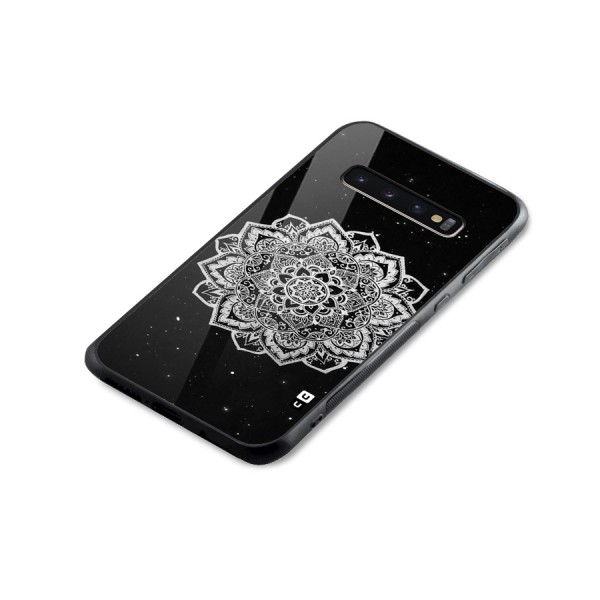 Beautiful Mandala Design Glass Back Case for Galaxy S10 Plus