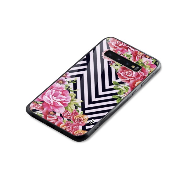 Bloom Zig Zag Glass Back Case for Galaxy S10 Plus