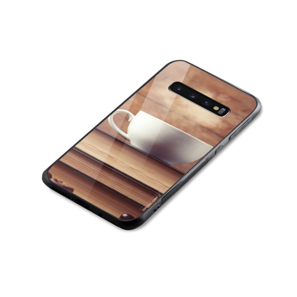 Coffee And Bookworm Glass Back Case for Galaxy S10 Plus