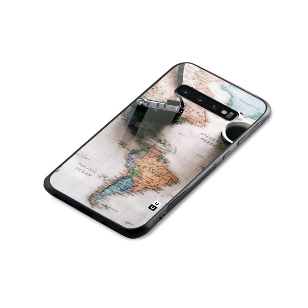 Coffee And Travel Glass Back Case for Galaxy S10 Plus