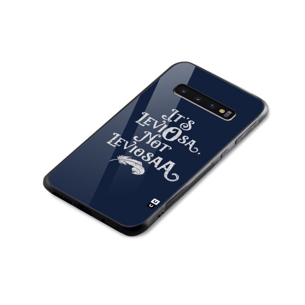 Correction Feather Glass Back Case for Galaxy S10 Plus