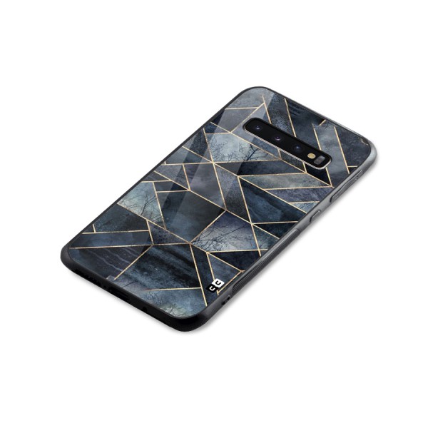 Forest Abstract Lines Glass Back Case for Galaxy S10 Plus