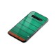 Green Wood Stripes Glass Back Case for Galaxy S10 Plus
