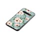 Polka Art Floral Glass Back Case for Galaxy S10 Plus