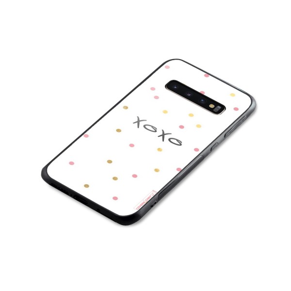 Polka Hugs Glass Back Case for Galaxy S10 Plus