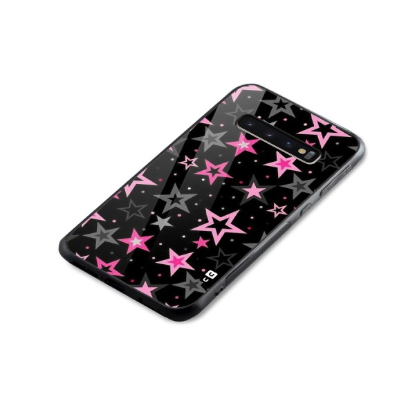 Star Outline Glass Back Case for Galaxy S10 Plus