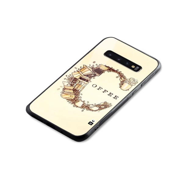 Vintage Coffee Glass Back Case for Galaxy S10 Plus