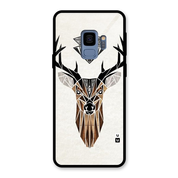 Aesthetic Deer Design Glass Back Case for Galaxy S9