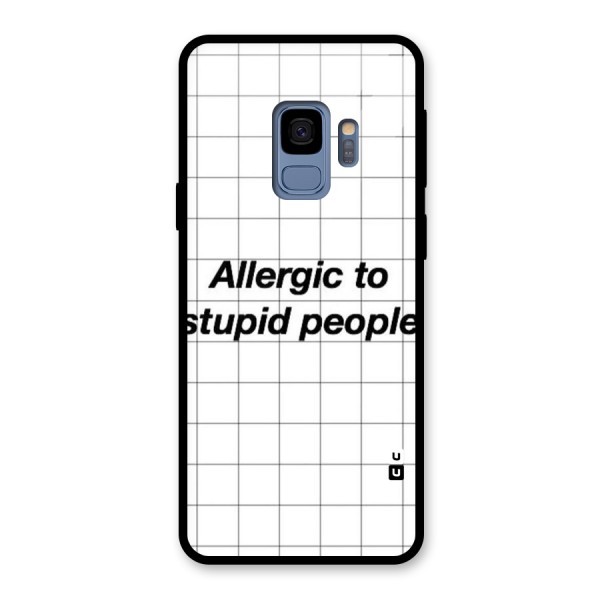 Allergic Glass Back Case for Galaxy S9