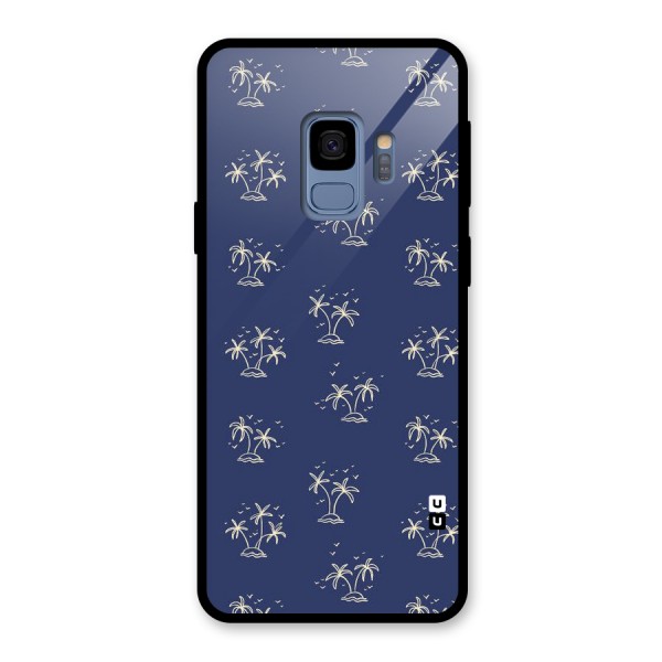 Beach Trees Glass Back Case for Galaxy S9