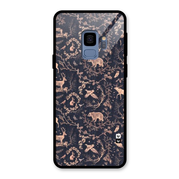 Beautiful Animal Design Glass Back Case for Galaxy S9