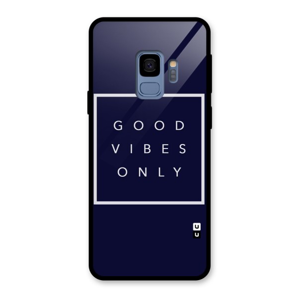 Blue White Vibes Glass Back Case for Galaxy S9