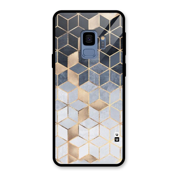 Blues And Golds Glass Back Case for Galaxy S9