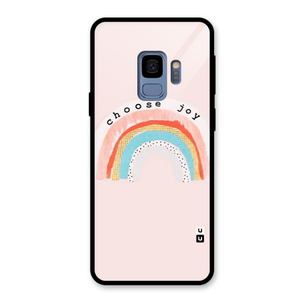 Choose Joy Glass Back Case for Galaxy S9