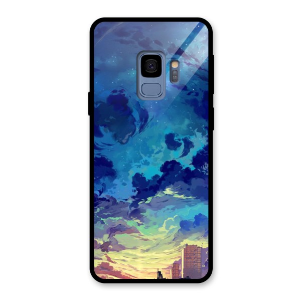 Cloud Art Glass Back Case for Galaxy S9