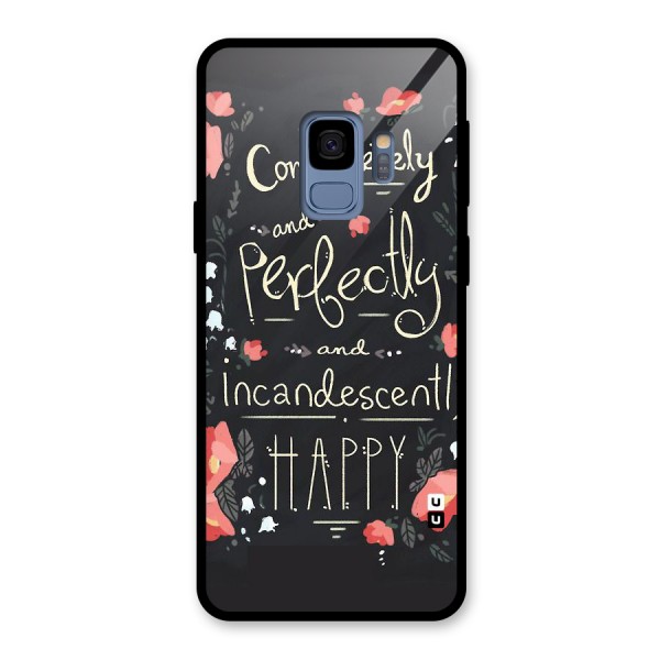 Completely Happy Glass Back Case for Galaxy S9