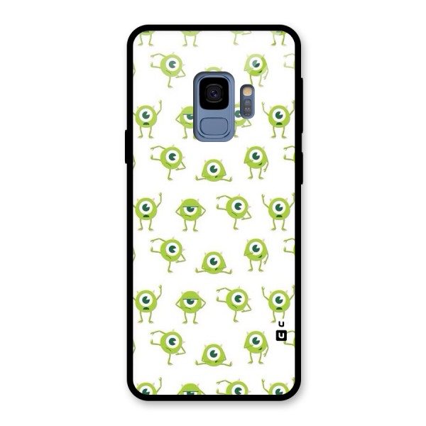 Crazy Green Maniac Glass Back Case for Galaxy S9