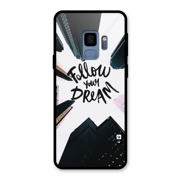 Follow Dream Glass Back Case for Galaxy S9