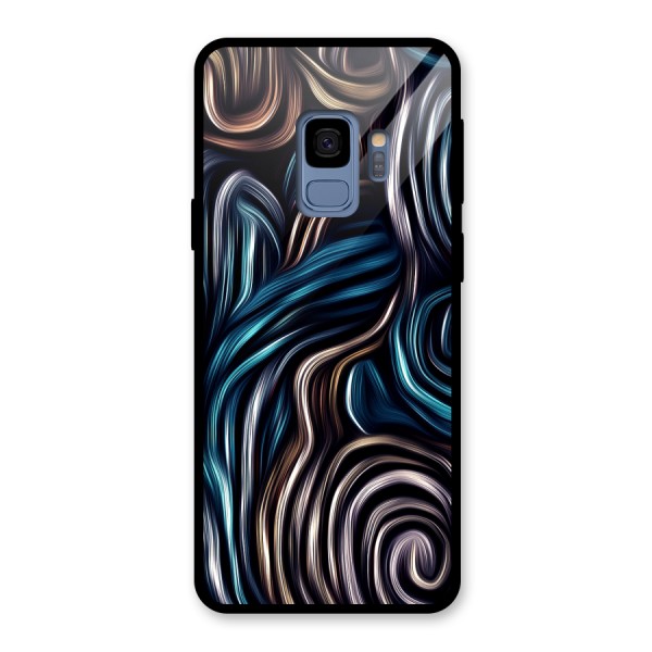 Oil Paint Artwork Glass Back Case for Galaxy S9