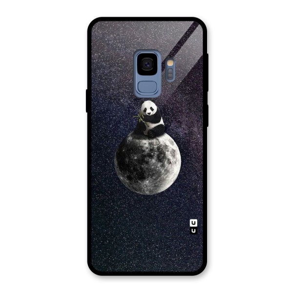 Panda Space Glass Back Case for Galaxy S9