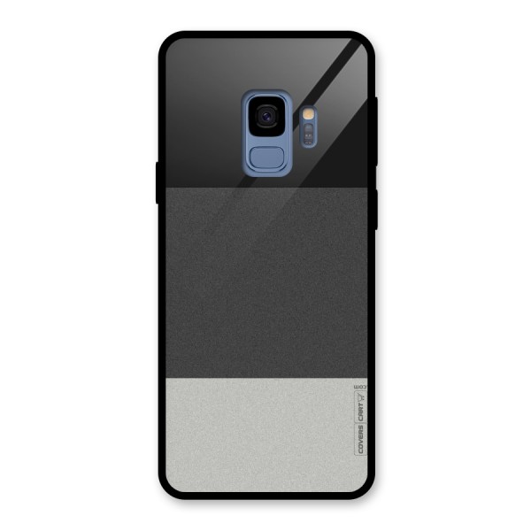 Pastel Black and Grey Glass Back Case for Galaxy S9