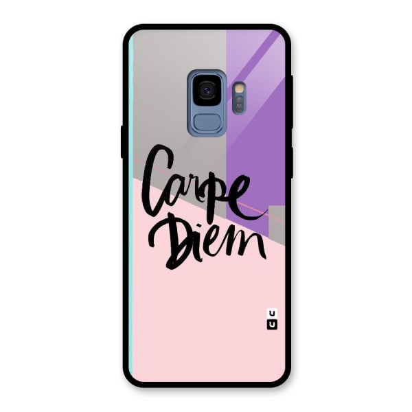 Stripes Black Diem Glass Back Case for Galaxy S9