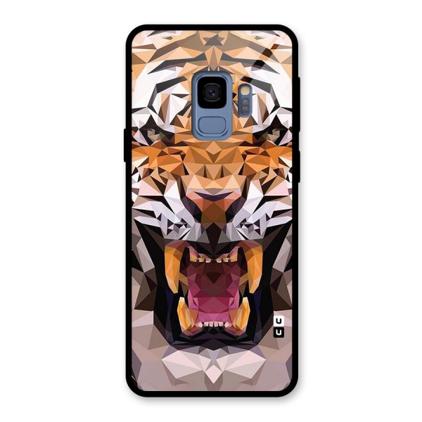 Tiger Abstract Art Glass Back Case for Galaxy S9