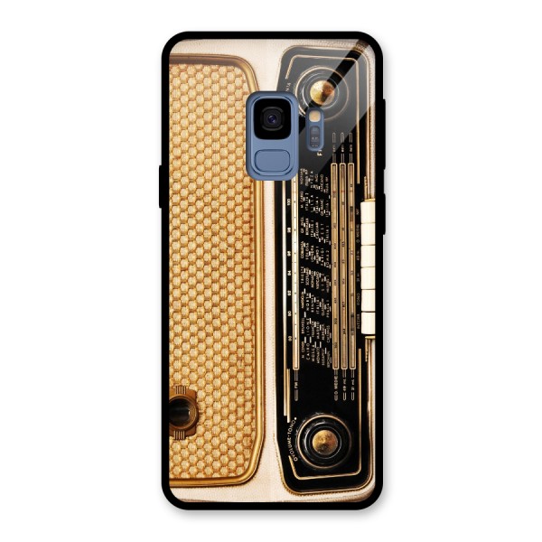 Vintage Radio Glass Back Case for Galaxy S9
