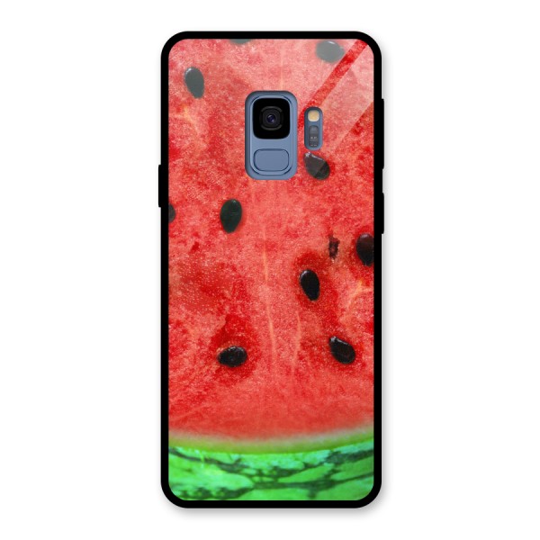 Watermelon Design Glass Back Case for Galaxy S9