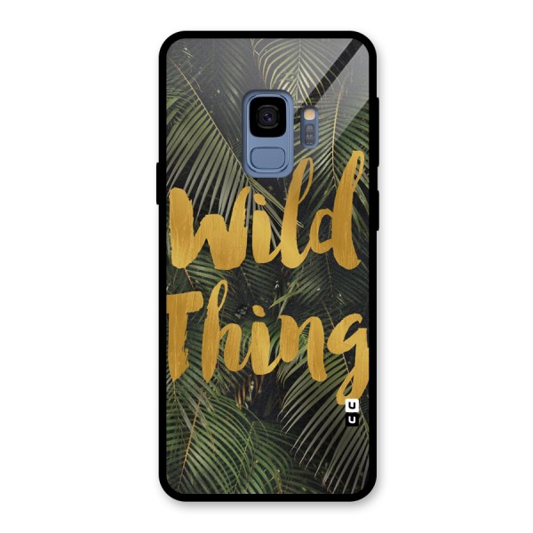Wild Leaf Thing Glass Back Case for Galaxy S9